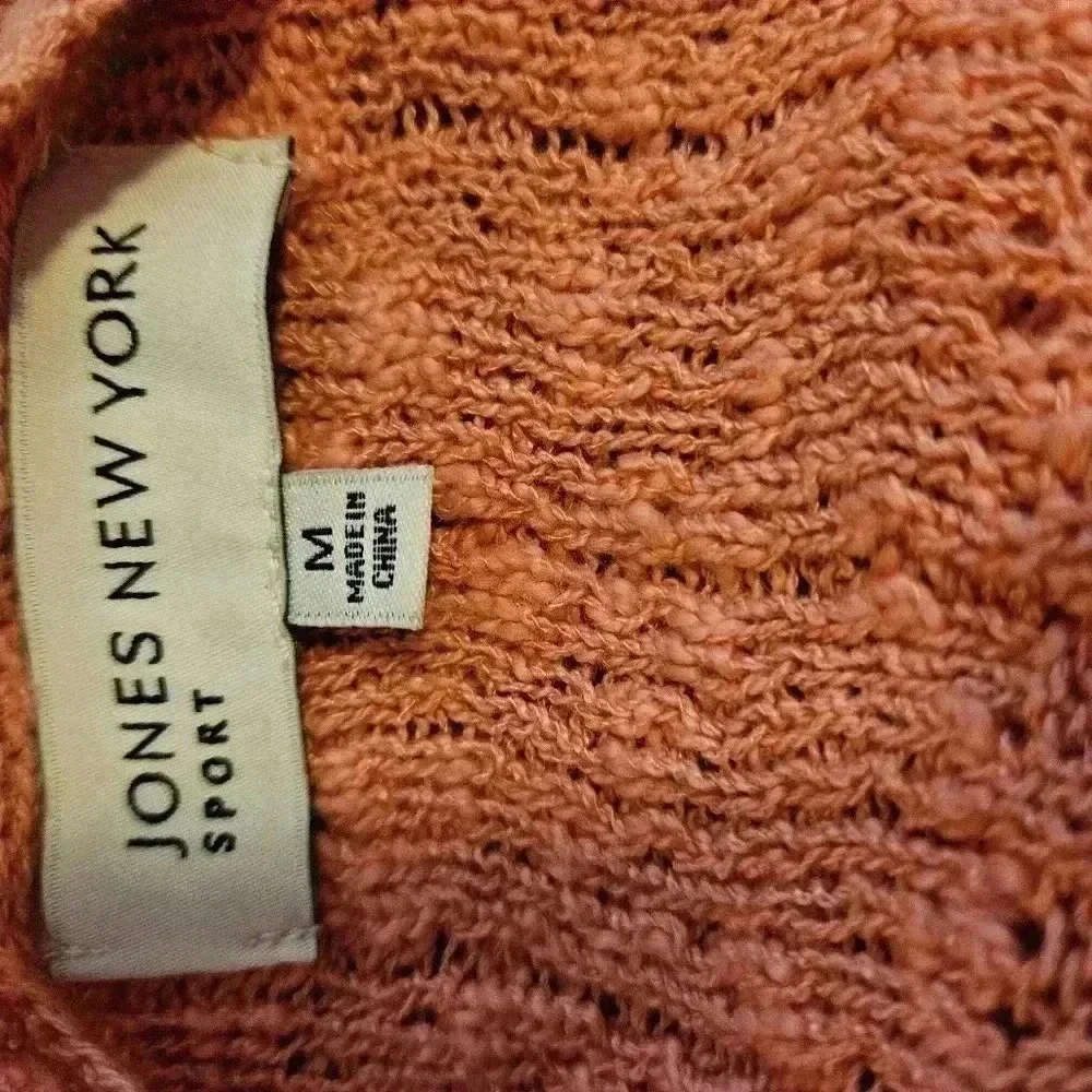 Jones New York Coral Lace Open Weave Feminine Sz M
